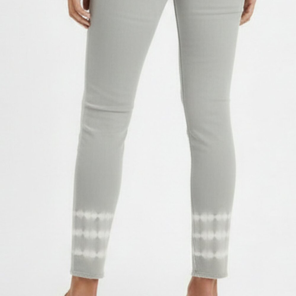 NEW, LOFT High Waist Skinny Tie Dye Dip Jeans - Picture 4 of 16